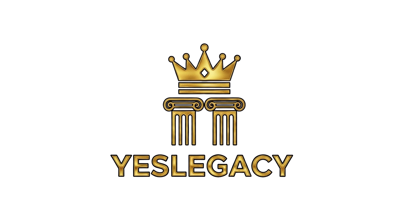 YesLegacy Crown and Columns Logo